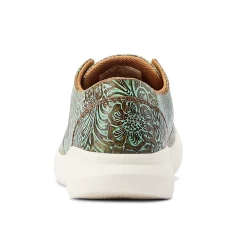 10044588 Ariat Women's Hilo Shoe Vintage Turquoise Floral Embossed -Cowboy Shop 10044588 3