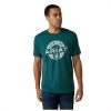 10045284 Ariat Men's Center Fire Short Sleeve Tee - Dark Teal Heather
