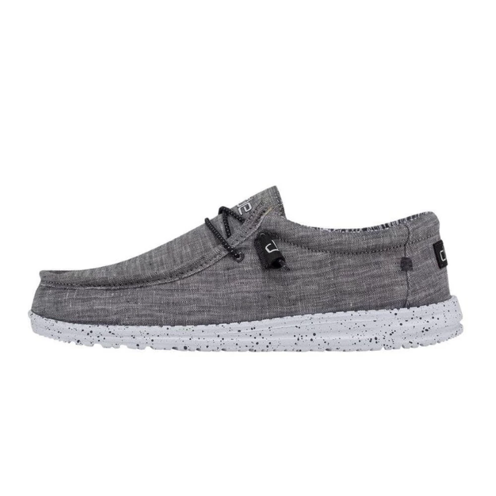 Hey Dude Men's Wally Shoe Chambray - Castlerock 2 Hey Dude Men's Wally Shoe Chambray - Castlerock - Image 2