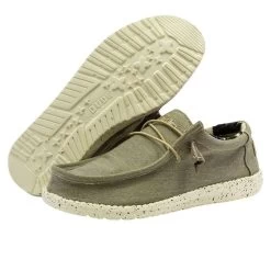 Hey Dude Men's Wally Stretch Comfort Shoe Beige