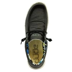 110384900 Hey Dude Men's Wally Stretch Comfort Shoe Black -Cowboy Shop 110384900 2