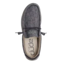Hey Dude Men's Wally Woven - Carbon -Cowboy Shop 110394300 2