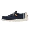 40015-410 Hey Dude Wally Shoes - Break Stitch Navy