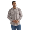 112324691 Wrangler Men's Silver Edition Long Sleeve Western Shirt - Copper Stripe