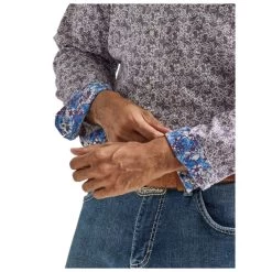 112327808 Wrangler 20X Men's Competition Advanced Comfort Classic Fit Long Sleeve Western Snap Shirt - Purple Paisley -Cowboy Shop 112327808 2