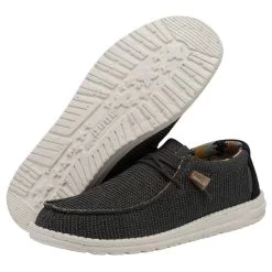 Hey Dude Men's Wally Eco Sox Shoe - Charcoal