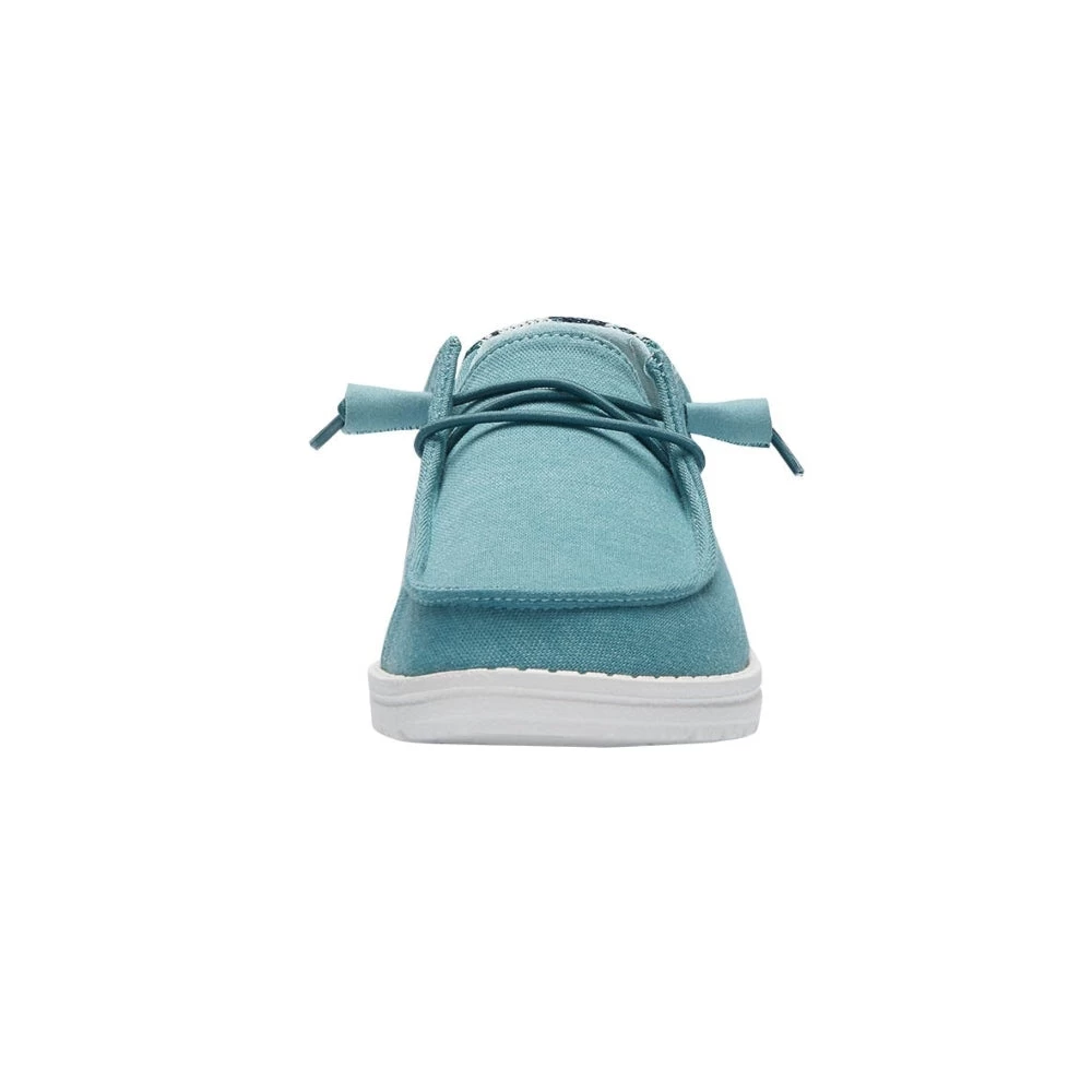 Hey Dude Women's Wendy Stretch Canvas Shoe - Sea Blue 3 Hey Dude Women's Wendy Stretch Canvas Shoe - Sea Blue - Image 3