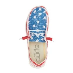 Hey Dude Women's Wendy Comfort Shoe - Star Spangled -Cowboy Shop 121412698 2