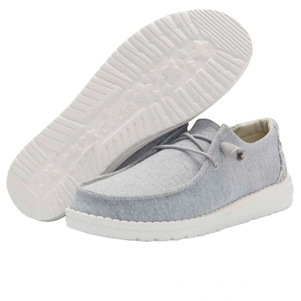 Hey Dude Wendy Stretch Glacial Grey Women's Shoe 1 Hey Dude Wendy Stretch Glacial Grey Women's Shoe