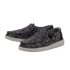 Hey Dude Women's Wendy Ranch Shoe - Gunmetal - 121413272 -Cowboy Shop 121413272 WENDY RANCH GUNMETAL 2 720x 1