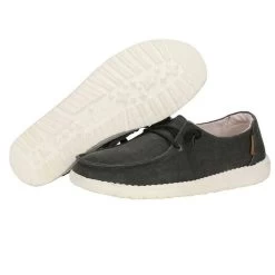 Hey Dude Women's Wendy Chambray Shoe - Off Black