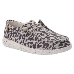 Hey Dude Wendy Woven Cheetah Grey Women's Shoe