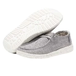 Hey Dude Women's Wendy L Linen Shoe - Iron