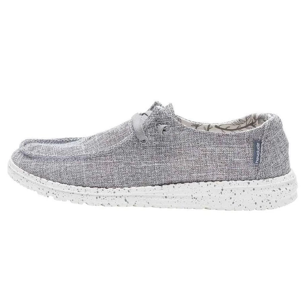 Hey Dude Women's Wendy L Linen Shoe - Iron 2 Hey Dude Women's Wendy L Linen Shoe - Iron - Image 2