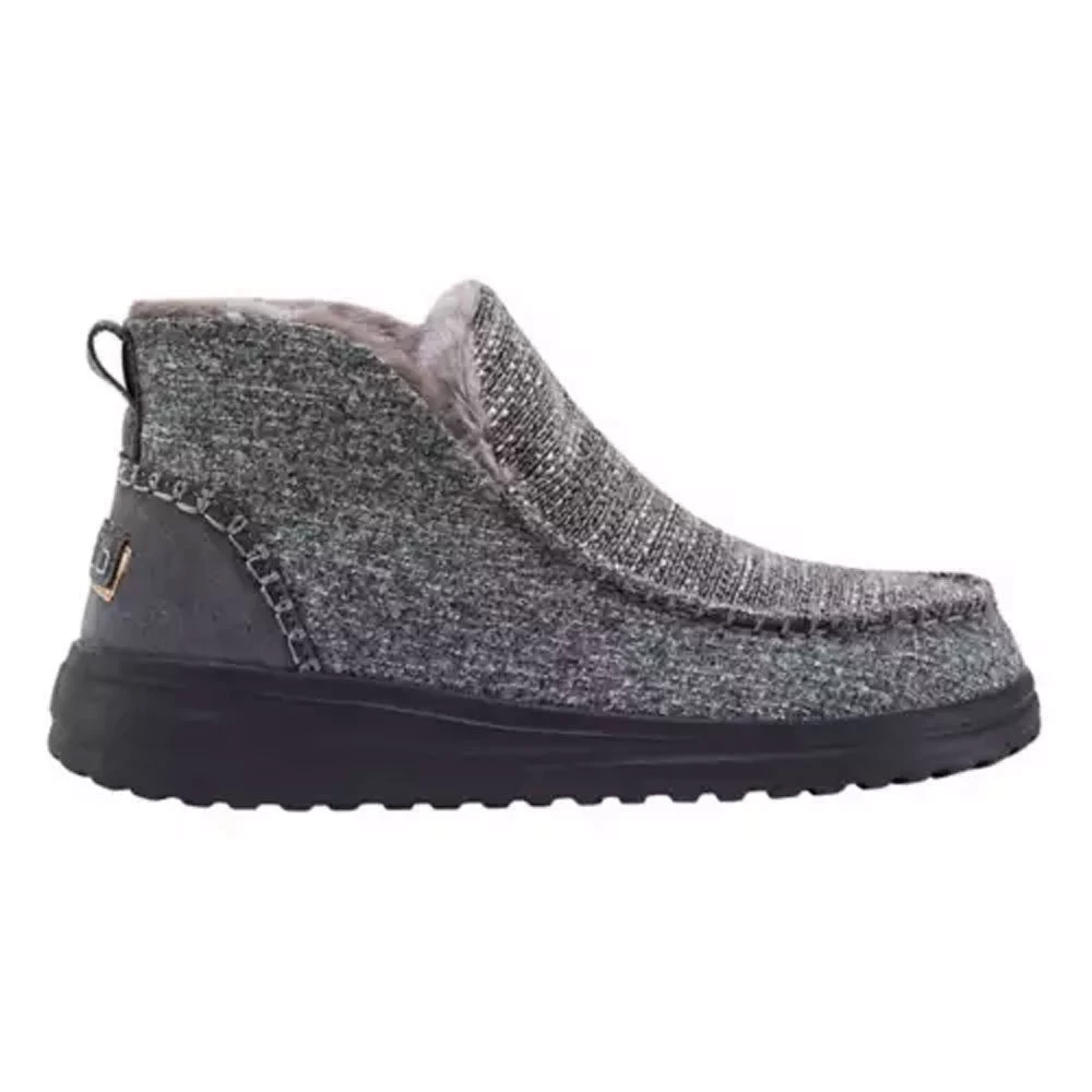 Hey Dude Women's Denny Boots - Sleet Grey With Gold Sparkle 1 Hey Dude Women's Denny Boots - Sleet Grey With Gold Sparkle