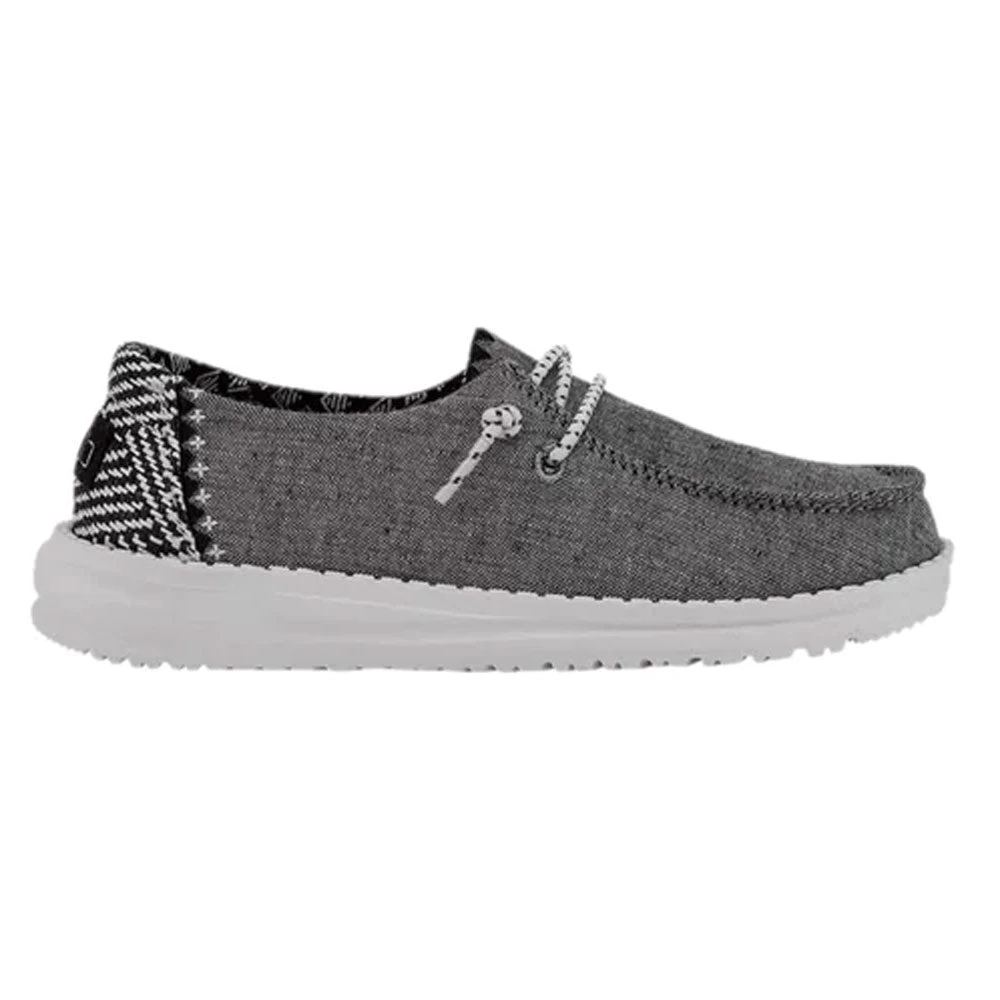 130124203 Hey Dude Youth Shoe Wendy Chambray Onyx 2 130124203 Hey Dude Youth Shoe Wendy Chambray Onyx - Image 2