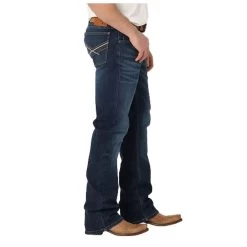 2315145 Wrangler Men's 20X No. 42 Vintage Boot Cut Jean - Lagoon -Cowboy Shop 2315145 3