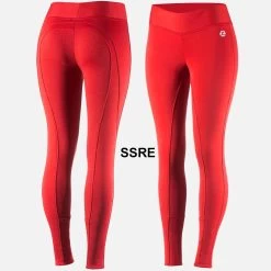 36610 Horze Women's Active Silicone Full Seat Fleece Lined Winter Tights Breech -Cowboy Shop 36610 SSRE1