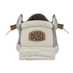 40015-030 Hey Dude Men's Wally Break Stitch Shoes - Natural Grey -Cowboy Shop 40015 030 3