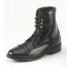 467516 EquiStar Women's All-Weather Synthetic Laced Paddock Boots Black