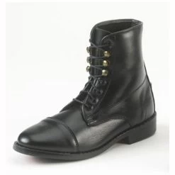 467517 EquiStar Children's All Weather Synthetic Laced Paddock Boot -Black
