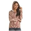 48H1200 Rock & Roll Cowgirl Women's Long Sleeve Aztec Print Light Hoodie