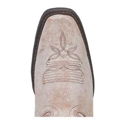 Dan Post 51169 Laredo Ladies Audrey Square Toe Western Cowboy Boot - Bone -Cowboy Shop 51169 2