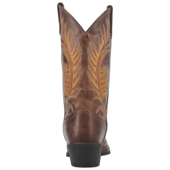 Dan Post 51173 Laredo Ladies Feather Love Leather Boot- Tan With Feather Embroidery -Cowboy Shop 51173 2