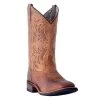 Dan Post 5602 Laredo Ladies Anita Square Toe Western Cowboy Boots Brown