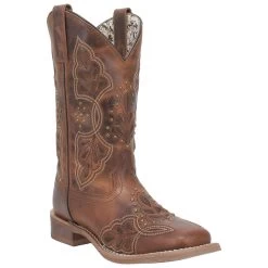 Dan Post 5972 Laredo Ladies Dionne Leather Cowboy Boots - Camel
