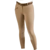 646519 Royal Highness Ladies Front Zip Low Rise Cotton Knee Patch Tan Breeches