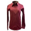 68515BURG Royal Highness Concealed Zippered Western Show Shirt Burgundy