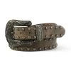 A1561002 Ariat Women's Brown Marble Nailhead Leather Belt