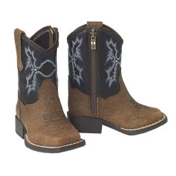 A441000544 Ariat Lil' Stomper Toddler Tombstone Western Cowboy Boot Brown & Black