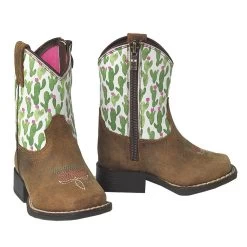 A441000844 Ariat Lil' Stomper Toddler Anaheim Western Cowboy Boot - Cactus Print