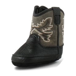 A442003201 Ariat Lil' Stompers Everlite Infant Boots- Black With Grey Top