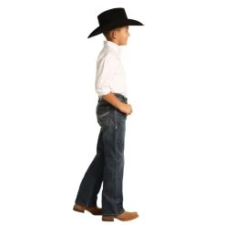 BB-6195 Rock & Roll Cowboy Boys Reflex Bootcut Denim Jean -Cowboy Shop BB 6195 2