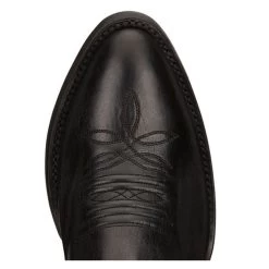 CJ2001 Justin Men's Hayne Black Cowhide Leather Western Boot - Round Toe -Cowboy Shop CJ2001 3