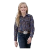 CTW8040003 Cruel Girl Girls' Southwestern Print Snap Shirt