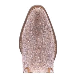DI557 Dingo Women's Rhinestone Cowgirl Short Boot GREAT COLORS! -Cowboy Shop DI557 RoseGold 3