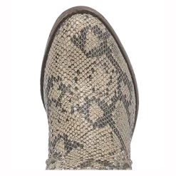 DI866 Dingo Women's Grey Snakeskin Print And Studs Short Western Cowboy Boots -Cowboy Shop DI866 4