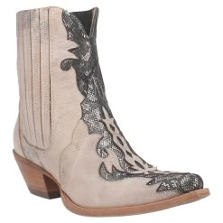 DP4208 Dan Post SHAY Western Cowboy Boot Booties- Bone