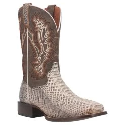 DP4917 Dan Post Men's Brutus Exotic Python Western Performance Boot Broad Square Toe