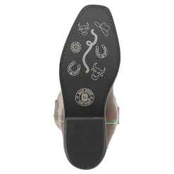 DPC2908 Dan Post Childs' Rumi Brown Leather Boot W/Rainbow Splatter Hide 9 DPC2908 Dan Post Childs' Rumi Brown Leather Boot W/Rainbow Splatter Hide -Cowboy Shop DPC2908 4