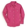 GW1003K Wrangler Girls' Hot Snap Long Sleeve Western Shirt