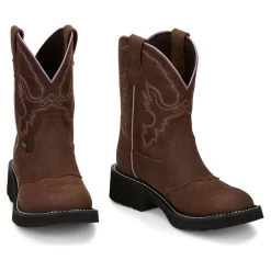 GY9903 Justin Ladies Gemma Gypsy Cowboy Boot - Aged Bark