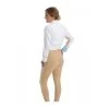 646518 Royal Highness Ladies Euro Seat Low Rise Cotton Knee Patch Tan Breeches