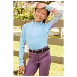 LYJ555 RJ Classics LYLA JR 37.5 Girls English Training Shirt- Sky Spring Blue