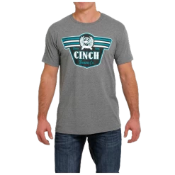 MTT1690546 Cinch Men's Logo Short Sleeve Tee - Heather Grey