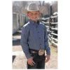 MTW7060271 Cinch Boy's Medallion Print Button Up Western Shirt